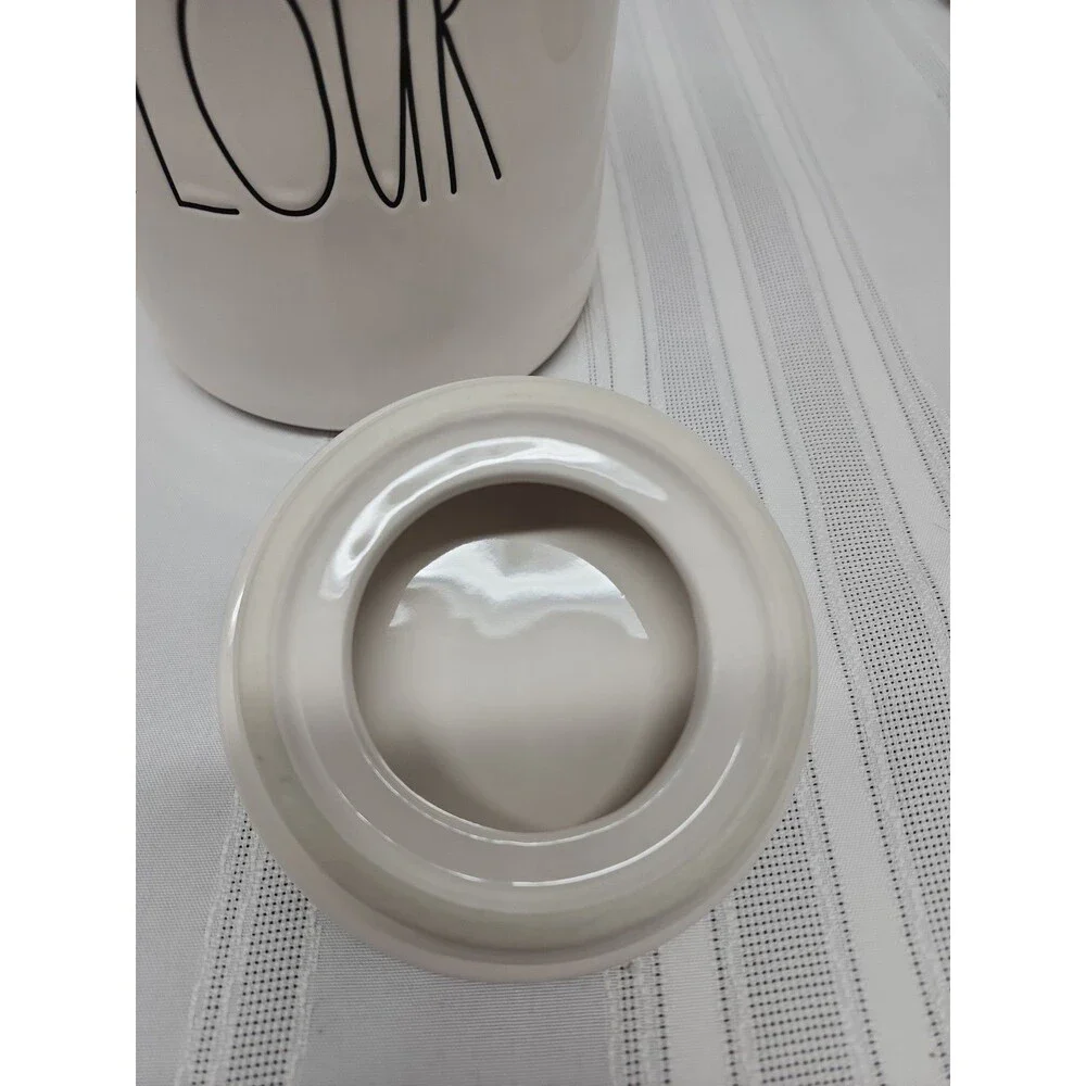Rae Dunn Artisan Collection By Magenta 8 Inch Long Letter Flour Cannister NWOT